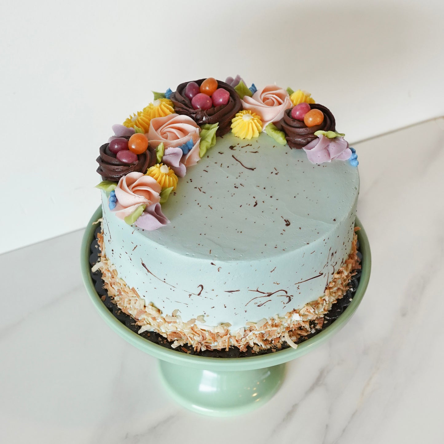 Robin's-Egg Carrot Cake