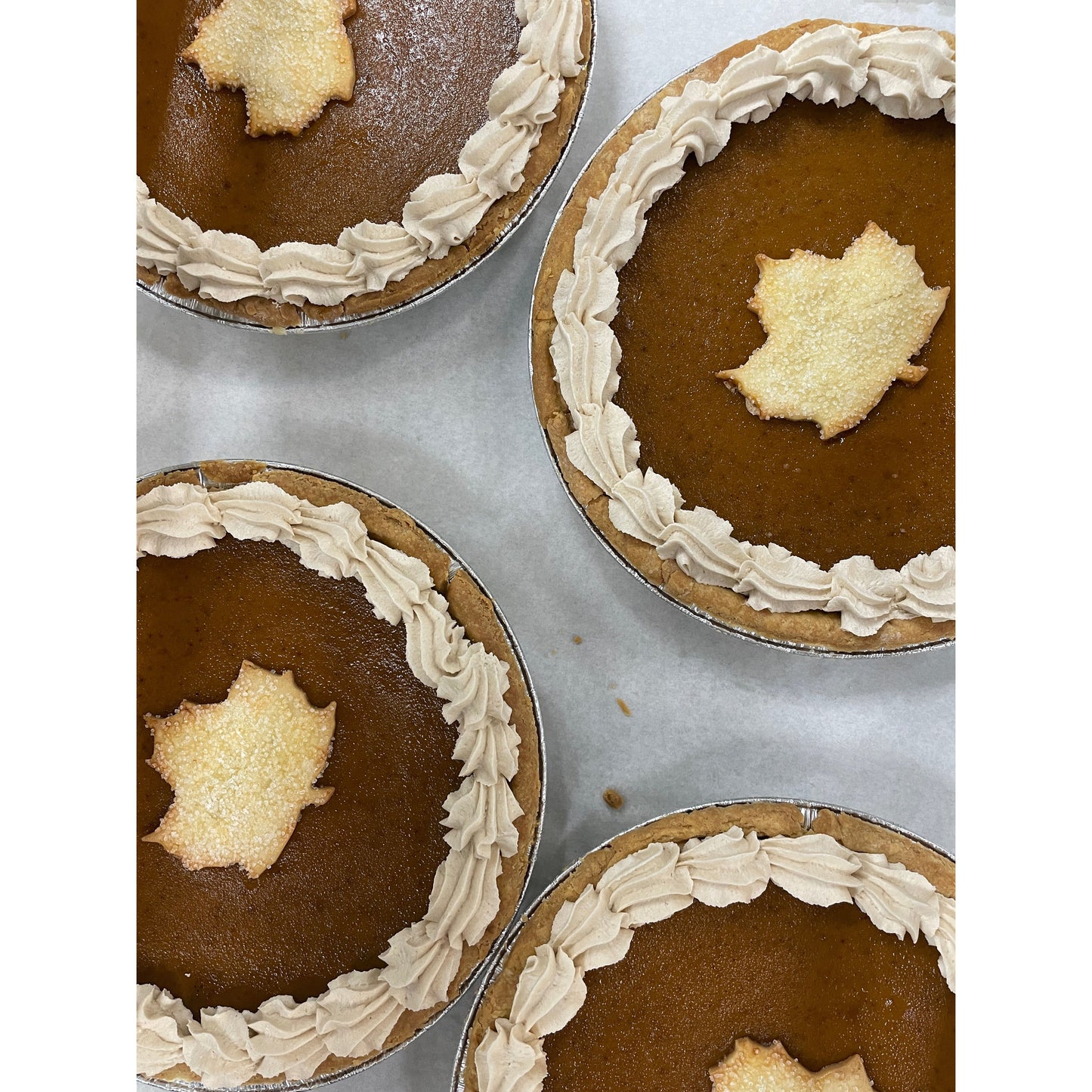 Pumpkin Pie with Maple Cream