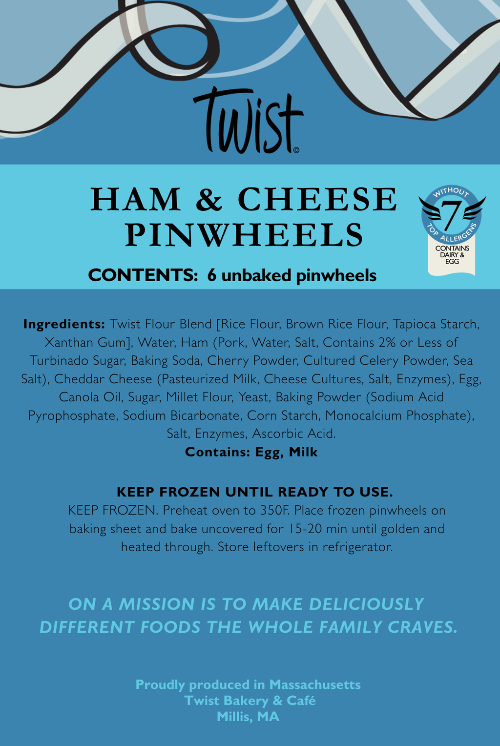 Ham & Cheese Pinwheels (6 Pack)