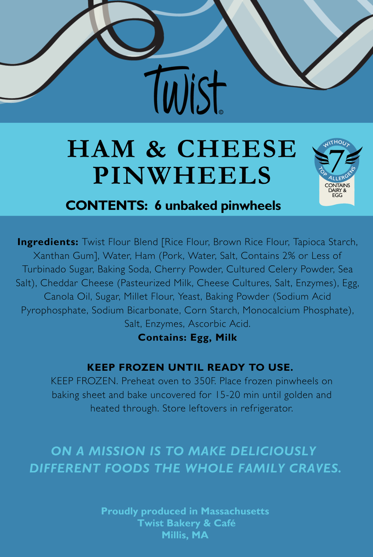 Ham & Cheese Pinwheels (6 Pack)